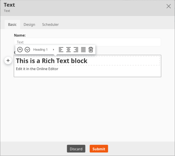 RichText block