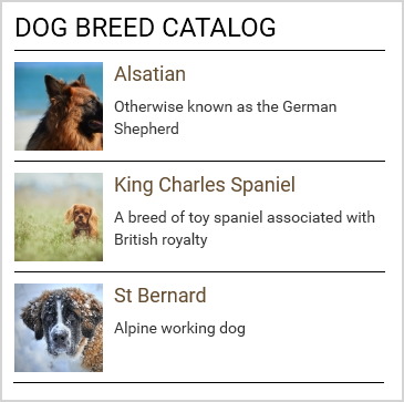 Content List Styled Content List Styled